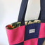 Teresa's Pink Reversible Cloud Checker Tote
