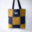 Teresa's Yellow Reversible Cloud Checker Tote