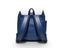 Wearsos Do Good minimalist backpack in navy blue and white upcycled material with adjustable shoulder straps